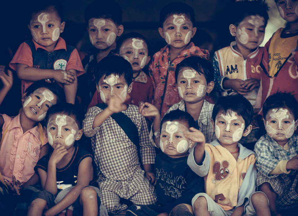Street scene in Myanmar